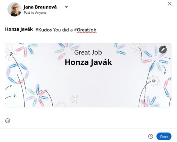 Tato funkce je skvělý způsob, jak posílit firemní kulturu a budovat pozitivní pracovní prostředí.